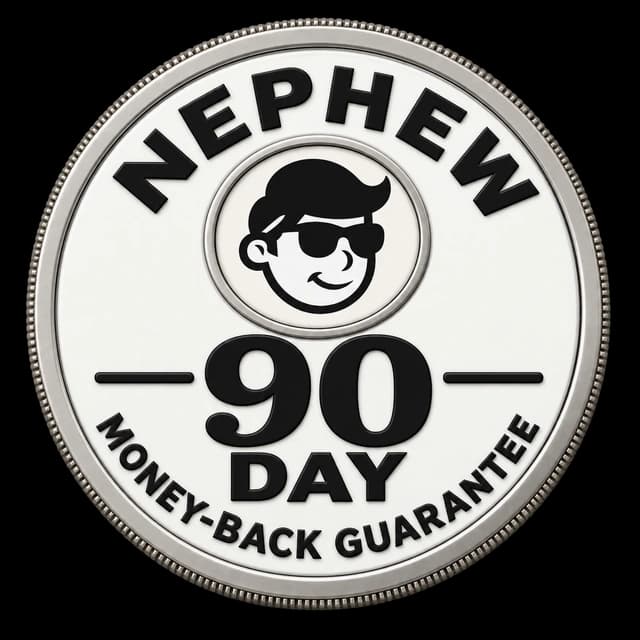Nephew 90-day money-back guarantee